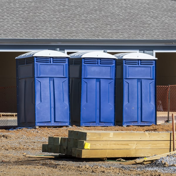 what is the maximum capacity for a single porta potty in Waverly WA